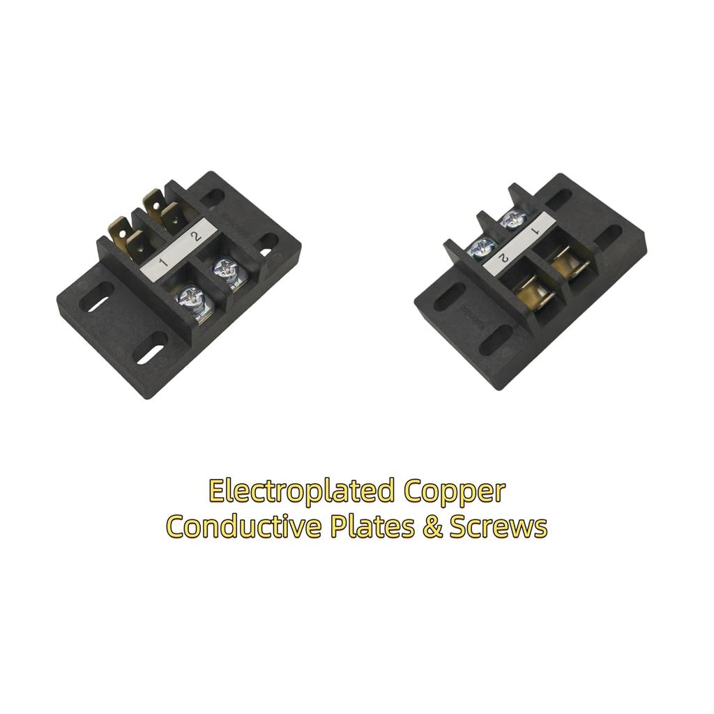 Dual Terminal Blocks – 2 Sets of 2/4/6-Position Strips with Jumpers & Connectors for Enhanced Electrical Wiring and Power Distribution