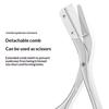 Eyebrow Scissors For Men And Women Makeup Tools One Metal Texture With Comb Eyebrow Razor Beauty Scissors Stainless Steel