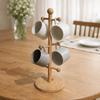 Non-Slip Base Cup Storage Holder 6 Hooks Design Coffee Mug Rack Tabletop Cup Shelf  Kitchen