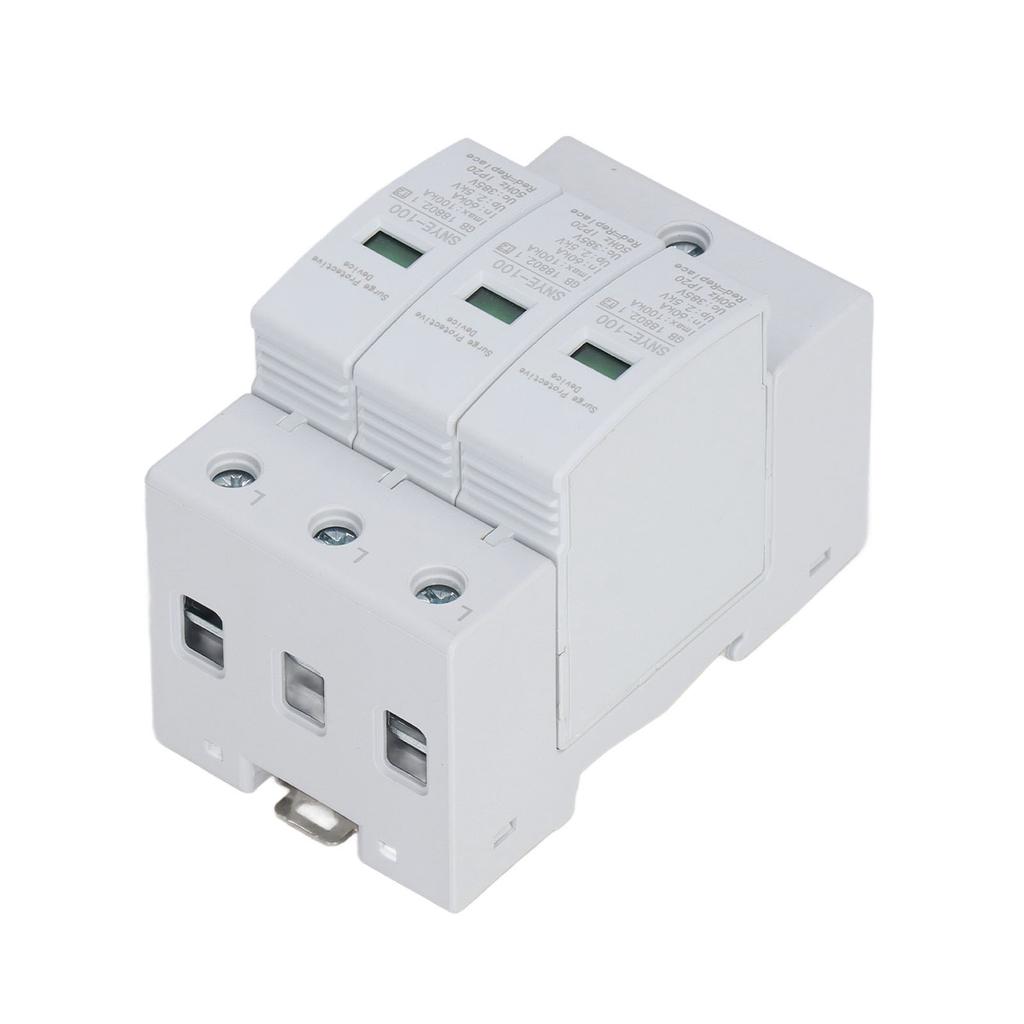 Surge Protective Device 100KA Voltage Protection Arrester Protector for Distribution Box 3P 385V