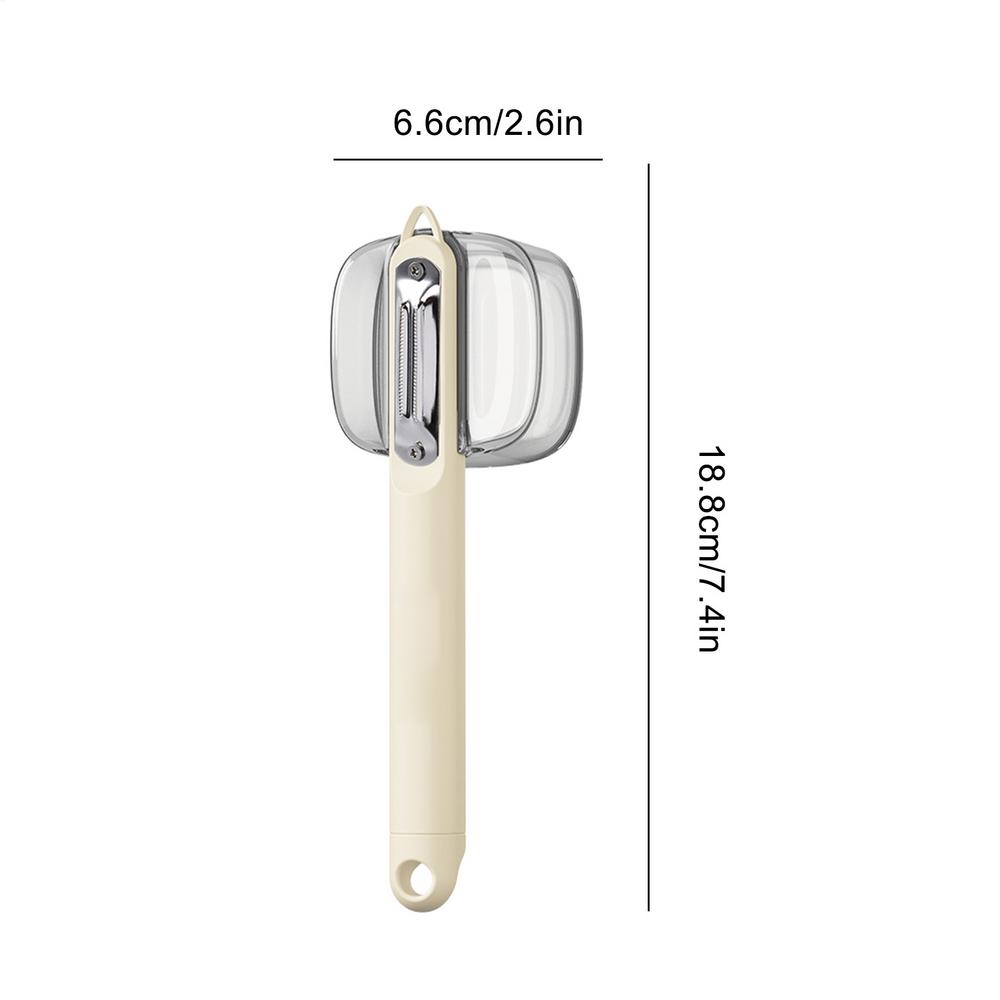 Kitchen Vegetable Fruit Peeler with Storage Box Stainless Steel Planer Household Multiple-Function Fruit Vegetable Peeler