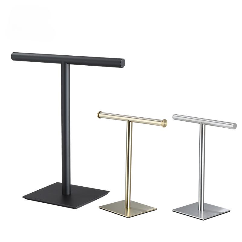 Movable Free-Standing Hand Towel Holder paper towel holder 304 Black Bath Towel Stand Bathroom Towel Hanger Vanities Countertop