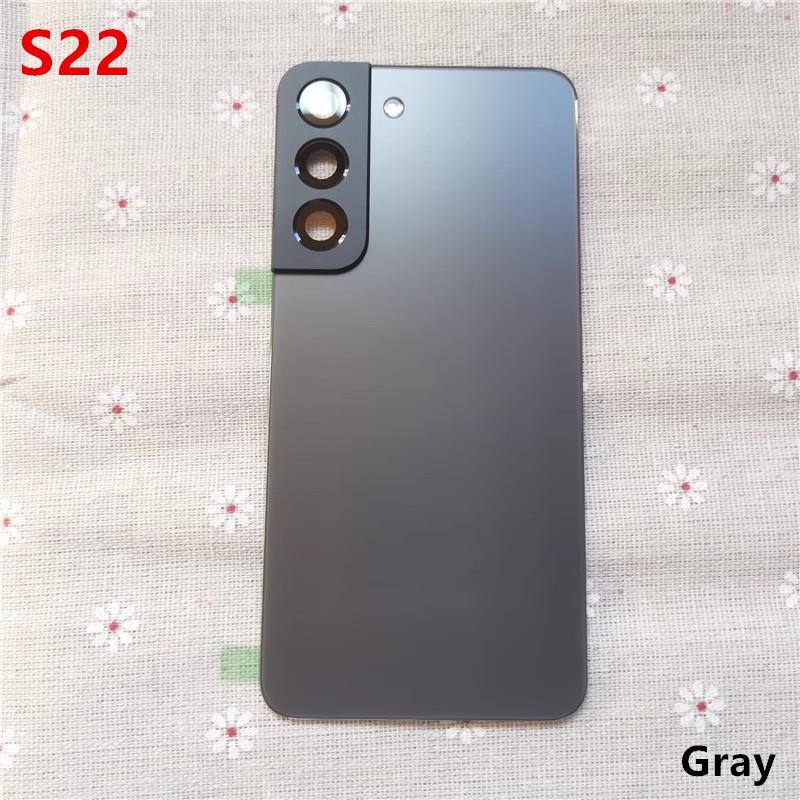 S908 Housing For Samsung Galaxy S22 Ultra Plus S901 S906 5G Battery Cover Glass Repair Back Door Rear + Logo Camera Lens