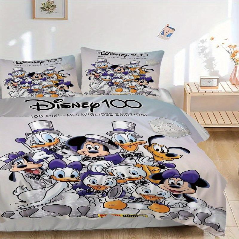 

3 шт. Постельное белье Disney Микки и друзья, 100-летие, Включает пододеяльник и наволочки, Подходит для всех сезонов S028 135x200cm