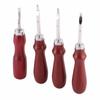 4 PCS Keen Edge Leather Edge Beveler Craft Tool 0.8mm,1.0mm,1.2mm and 1.5mm Leather Working Tools Edge Trimmer Tool
