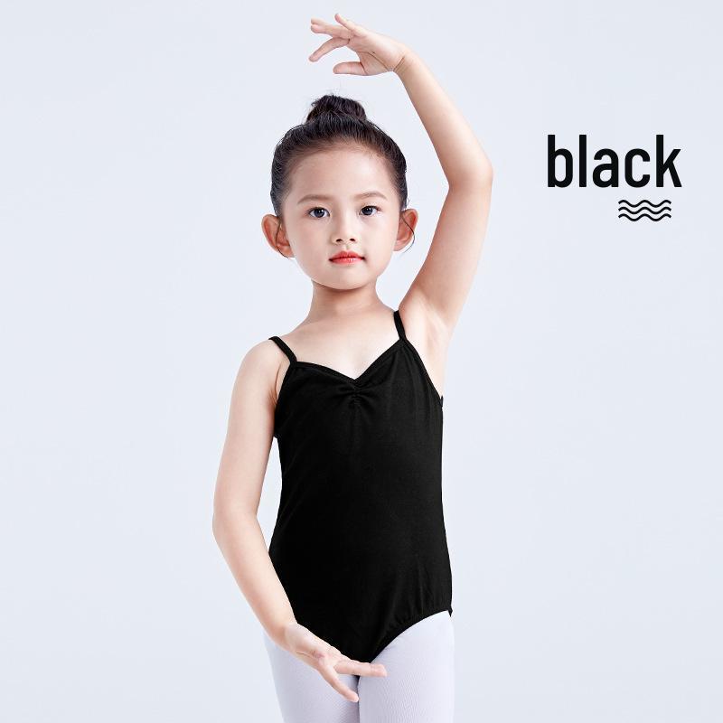 Girls' Summer Spaghetti Strap Leotard Ballet Dance Practice Costume