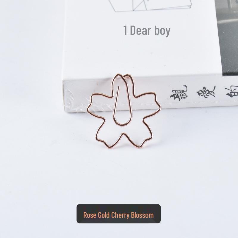 

Red Heart & Cherry Blossom Cartoon Paperclips, 12-Pack