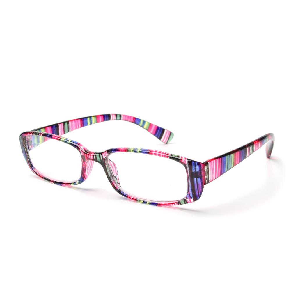 

Portable Print Stripe Vision Care Retro Frame Presbyopic Eyewear Reading Glasses Diopter Eyeglasses +100
