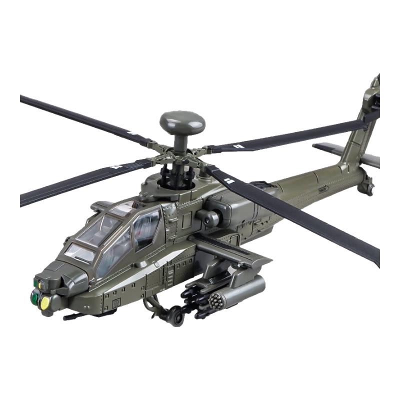Apache Military Helicopter Model