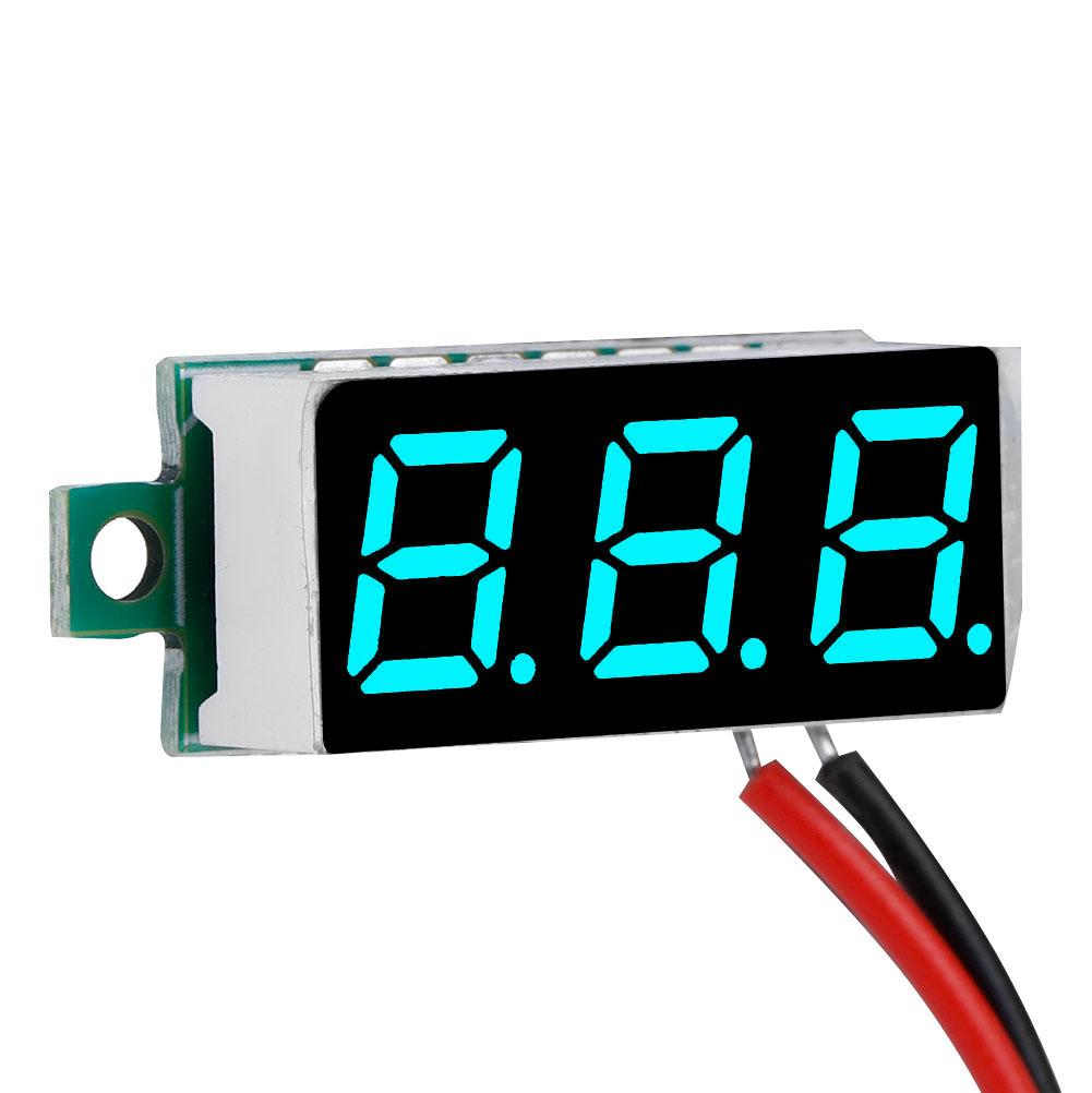 1pc Digital 0.28 LED Display Voltmeter DC Voltage Meter Panel 2.5 30V (Blue)