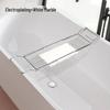 Stainless Steel Non-Slip Marble Bathtub Organizer Rack with Telescopic Shelf for Bathroom Use