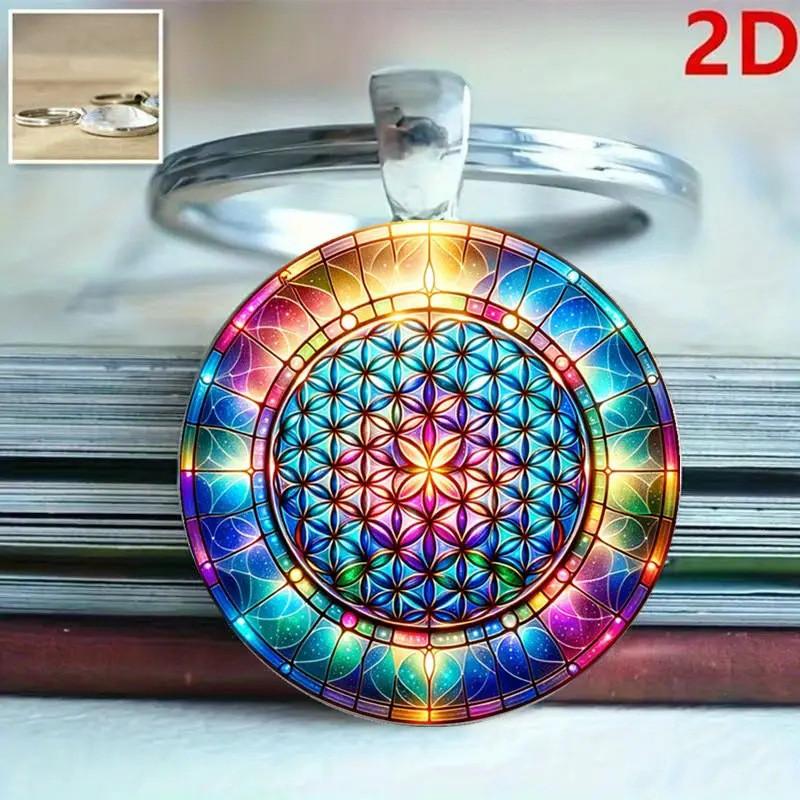 Kaleidoscope Keychain Jewelry Zinc Alloy Multifunctional Gift For Family Friends