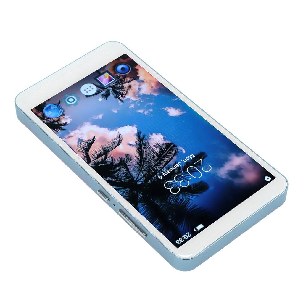 5in MP4 Player 1080P Fast Wireless Upload Aluminum Alloy Touch Screen Bluetooth Music Video MP4 Player for Home Travel