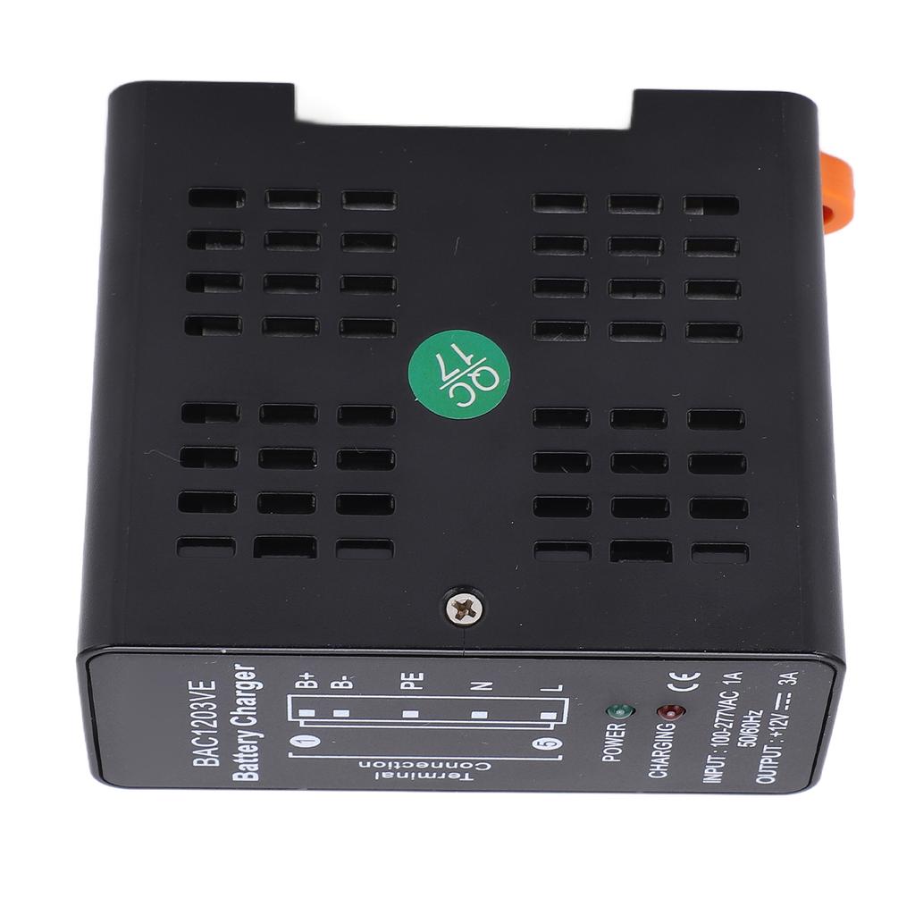 BAC1203VE Mini Battery Charger with LED Indicator Aluminum Alloy Automatic Float Charging Device AC100‑277V
