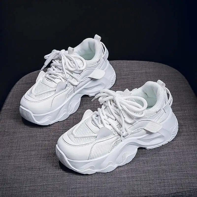 Fashion PU Leather Thick Heeled Plus Size Shoes 42 43 44 45 46 Loafers Buy Sneakers For Women Boots Size 43 Sports Traning Beskete