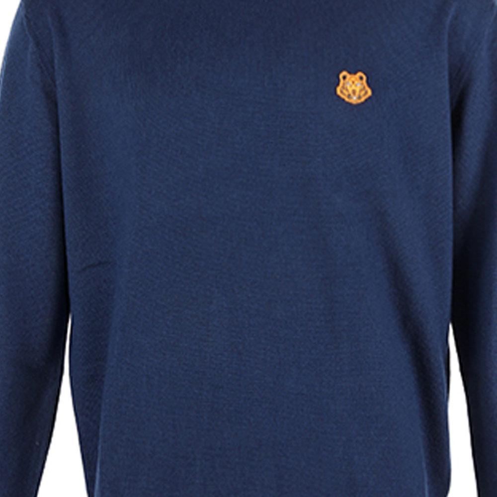 KENZO Sweaters Men's Blue Crew Neck Moderate Other 5PU5373TA-76