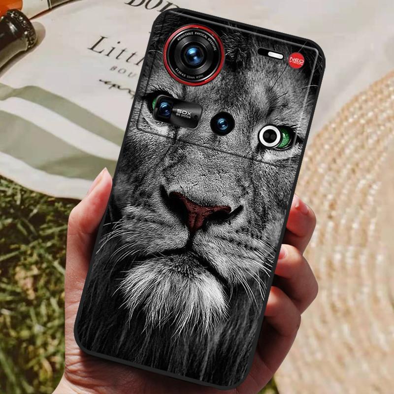 Pro pouzdro ZTE Nubia Z70 Ultra 5G 6,85'' Černé silikonové TPU měkký kryt telefonu pro Nubia Z70 Ultra Ochranné zadní kryty Z 70 Ultra