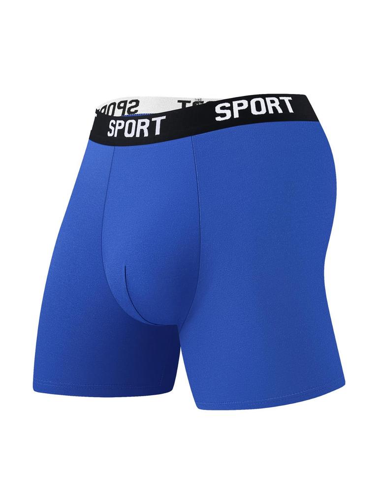 Herren 5er-Pack Lange Sport-Boxershorts für Laufen & Fitness