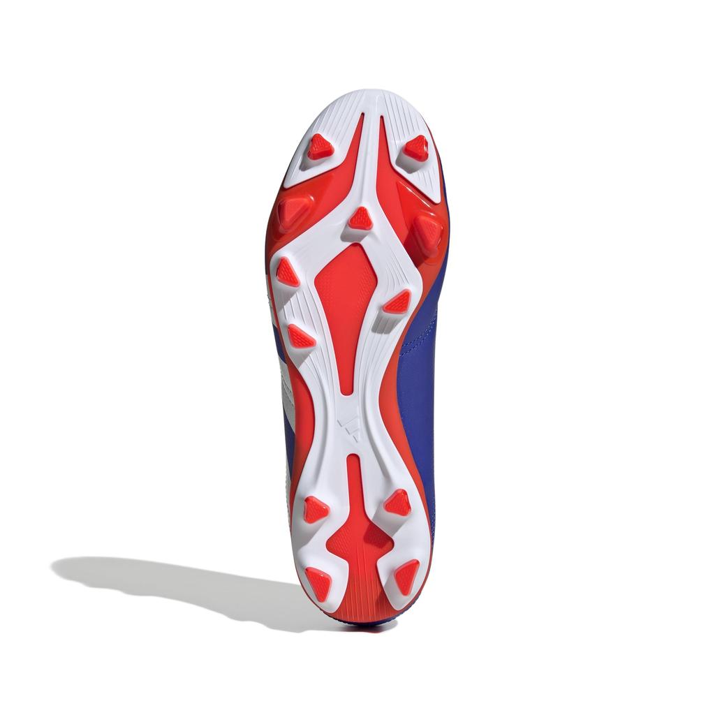 Adidas Predator Club FxG Soccer Unisex Lucid Red Size Cleats, Adult, NIR98, Blue/Footwear White/Solar (IF6344), 26.5cm