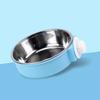 Bol en Acier Inoxydable pour Cage d'Animal de Compagnie Bol d'Alimentation Anti-Renversement pour Animal de Compagnie Bol Suspendu Amovible pour Cage de Chat Chien Lapin