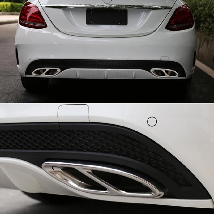 Exhaust Pipe Mufflers Cover Auto Rear Cylinder Exhaust Pipe Cover 1 Pair