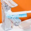 1pc Flexible Angle Cleaning Brush – Plastic Sink Corner Scrub, Extendable Handle.
