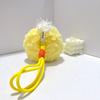 Cute Plush Panda Vinyl Toy Cartoon Bag Pendant Lovely Fluffy Chicken Keychain Ornament Girlfriend Birthday Gift