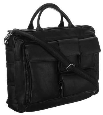 Elegant Leather Laptop Bag with Compartments