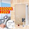 6500W 3S Instant Hot Electric Hot Water Heater Tankless Instant Boiler Bathroom Shower Set Thermostat Safe Intelligent