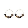 Natural Stone Earrings Women'S Light Luxury High-End Temperament Earrings Retro Ear Jewelry