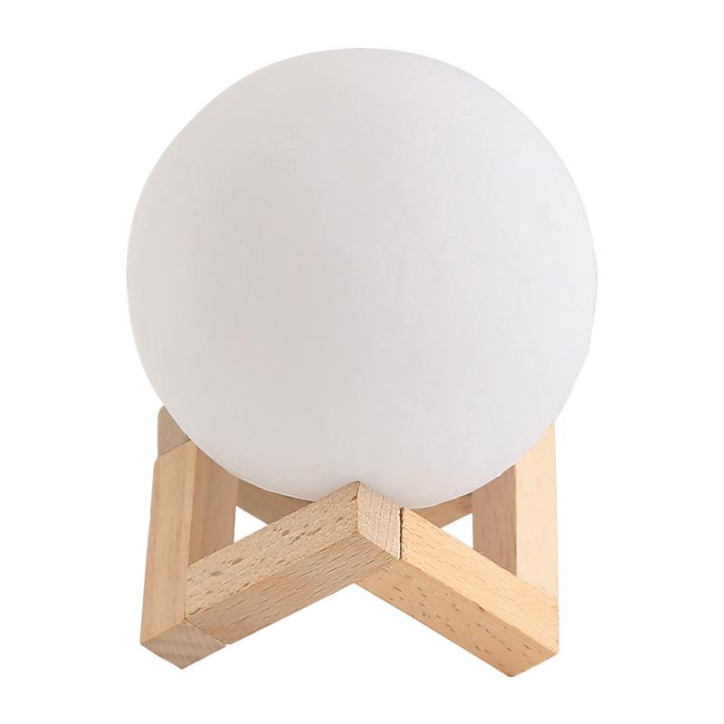 8cm DIY Planet Light Moon Galaxy Night Light Art Painting Graffiti Birthday Gift Bedroom Living Room Decoration with Bracket