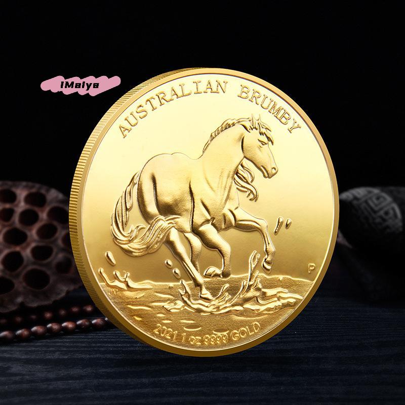 M-2026 Zodiac Year Of The Horse Commemorative Coin 3D Embossed Chinese Lucky Animal Horse Commemorative Coin Collection Gift