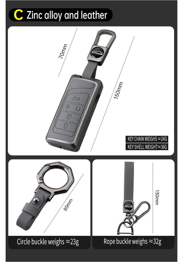 Compatible with GAC Trumpchi M8 Key Case, Shadow Leopard, GS8, AION GS4, M6 Pro, GS3 Shadow, and E9 Shell Buckle.