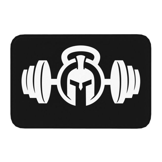 

Gym Powerhouse Doormat Mat Anti-Slip Bodybuilding Fitness Motivational Quote Bath Kitchen Balcony Entrance Rug Carpet Alfombra 40x60cm