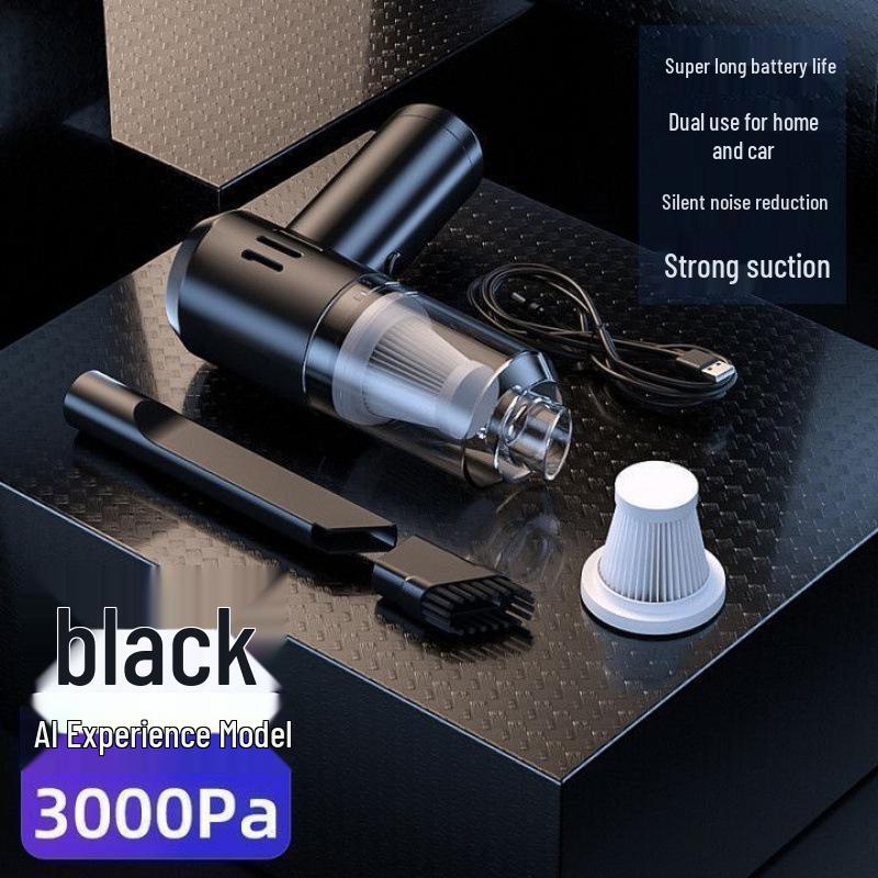 Rechargeable Dual-Purpose Vacuum & Blower: Handheld Cleaner for Home, Car, Desktop, Wardrobe & Hair Drying Tasks.