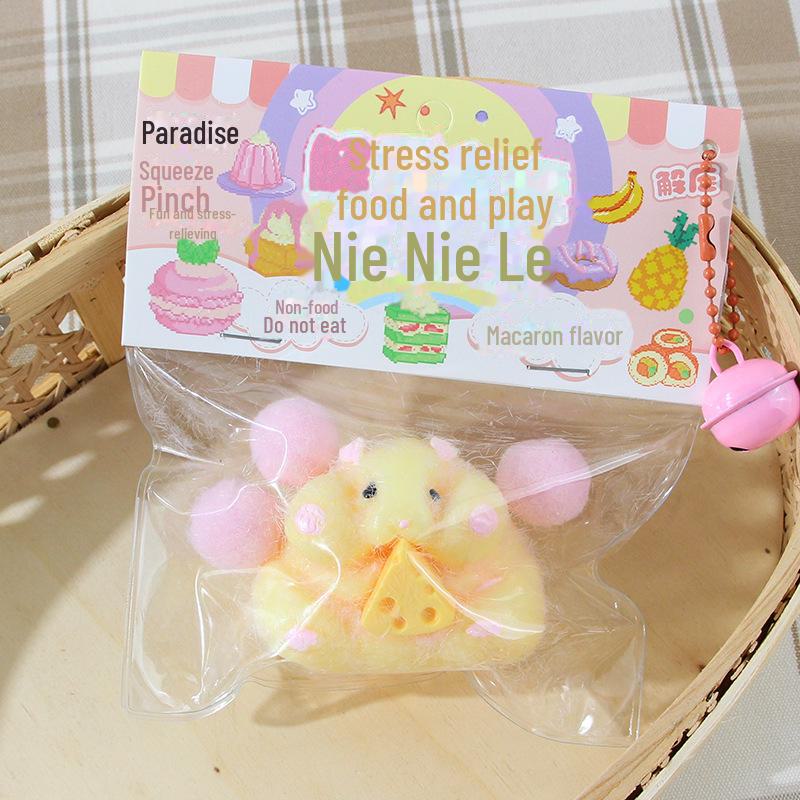Super Soft Cartoon Mouse Stress Relief Music Ball Toy