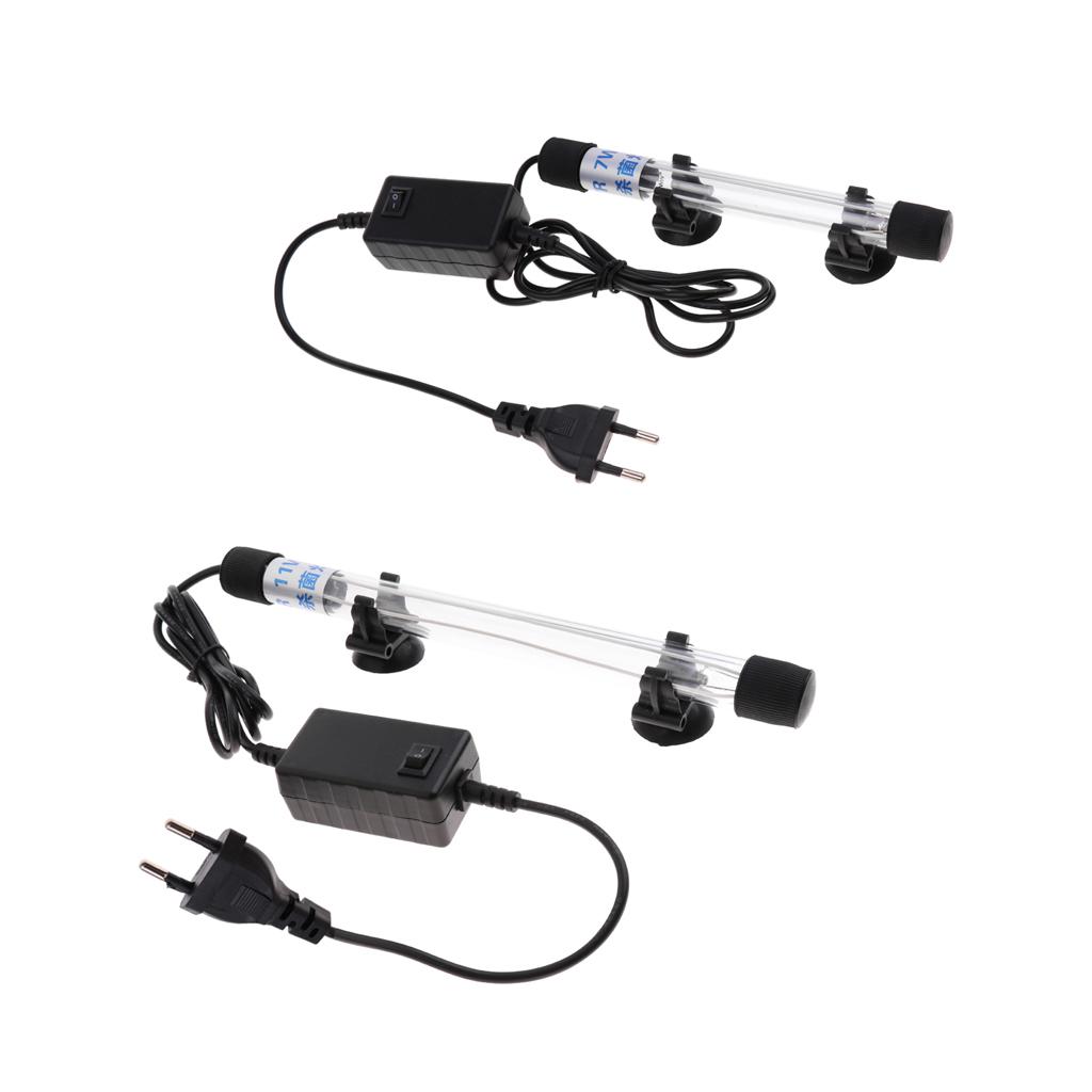 Fish Tank Clarifier Submersible Water Clean Lamp Aquarium Sterilizing Light for Freshwater Pond Filtration