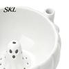Rotating Vortex Wash Bowl Halloween Swirl Bowl, Ghost Center Berry with 360 Degree Safe PLA Candy Dish Spin Function, Fruit Strainer Basket,