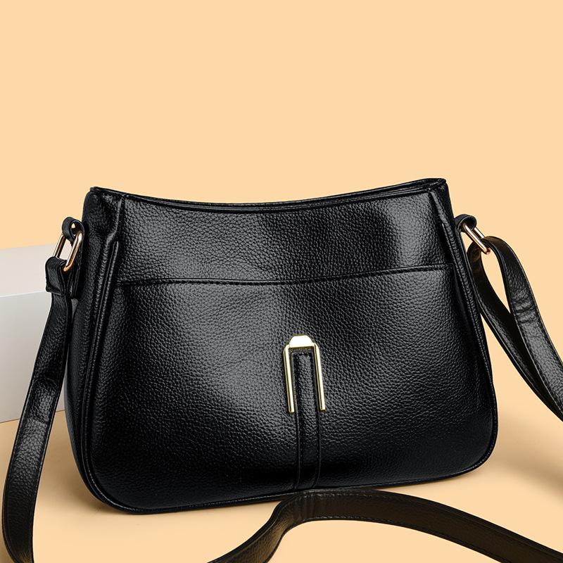 One Shoulder Crossbody Bucket Bag Women's 2025 New Spring and Summer Simple Commuting Fashion Going Out Versatile Mobile Phone Bag Women