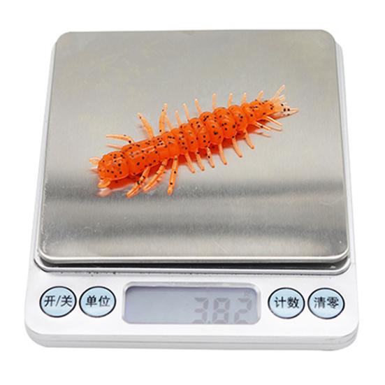 12Pcs 7.5CM/3.82G Silicone Water Centipedes Lure Reflective Sequins Realistic Artificial Soft Shrimp Bait Outdoor Freshwater Saltwater Fishing