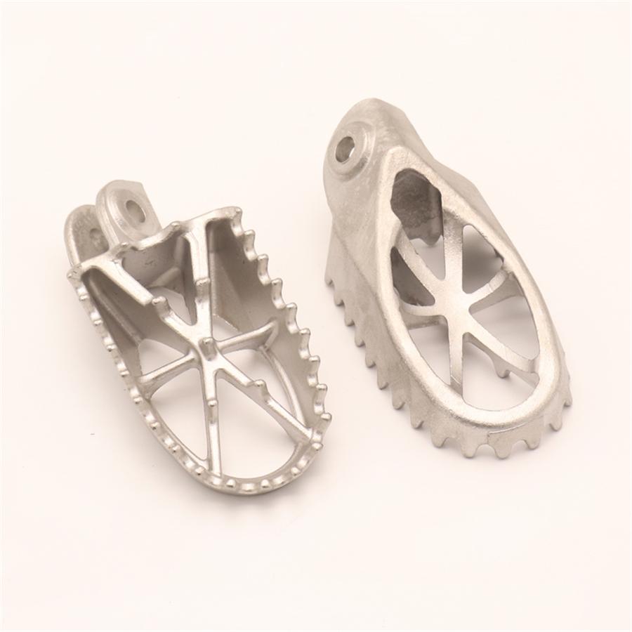 1Pair Motorcycle Bike Off-road 304 Stainless Steel Foot Peg Forefoot Pedals 8MM