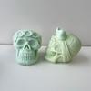 3D Skull Candle Silicone Mold DIY Halloween Decorative Soap Plaster Resin Molds