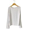 New Arrivals Open Run Women Rayon Spandex Long Sleeve Ribbed T shirT