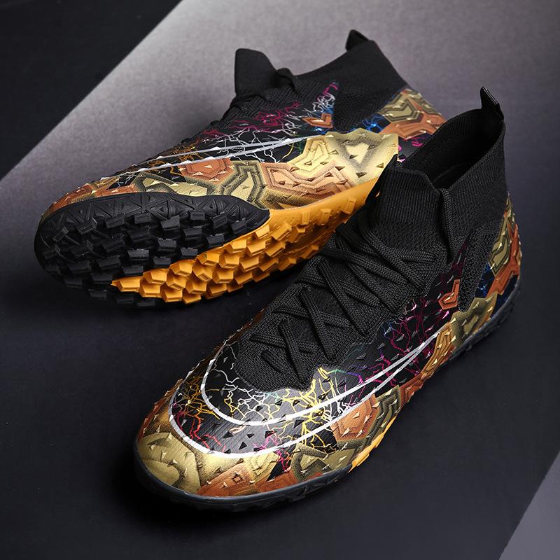 New Long-nail Football Shoes for Men and Children, Adult Large-size High-top Sports Football Shoes, Broken Nails for Women