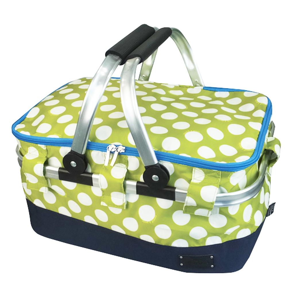At First Insulated AF5907 Basket, Large, Circle, Green,