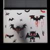 Halloween Cartoon Pumpkin Bat Home Glass Window Atmosphere Decoration Window Stickers