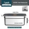 316 Stainless Steel Food Storage Box: Portable, Sealed, and Ideal for Refrigerator Cold Storage.
