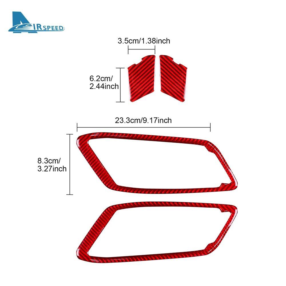 Real Soft Carbon Fiber Sticker For Toyota Supra GR A90 A91 MK5 2019 2020 2021 2022 2023 2024 2025 Car Interior Inner Door Handle