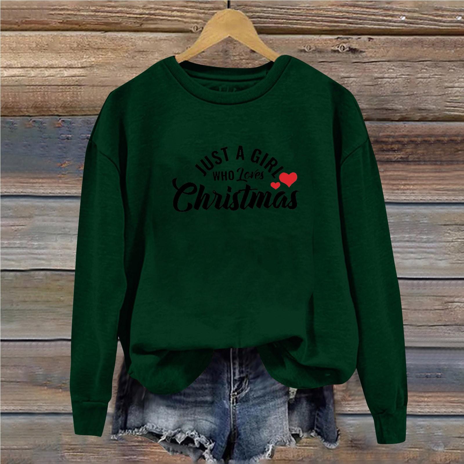 Женская повседневная свободная однотонная толстовка с круглым вырезом и длинными рукавами — фото 8