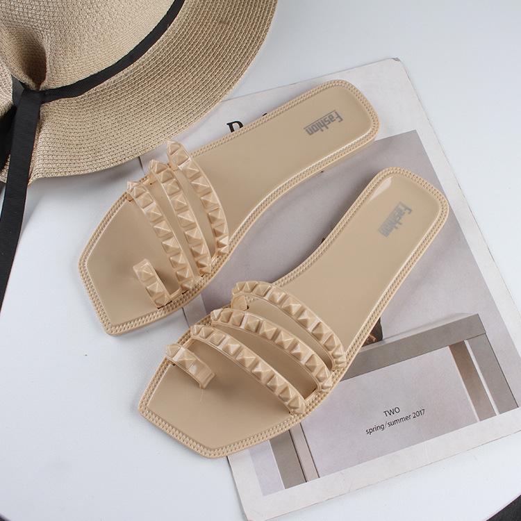 Yuzhihao Women s Square Toe One-Strap Summer Beach Sandals 36